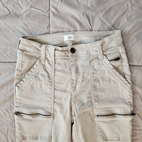 Joie Park Cargo pants Peyote zipper ankle cropped - Picture 11 of 12